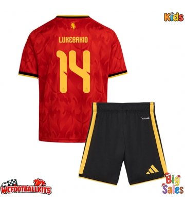 Belgium Dodi Lukebakio #14 Replica Home Stadium Kit for Kids World Cup 2026 Short Sleeve (+ pants)